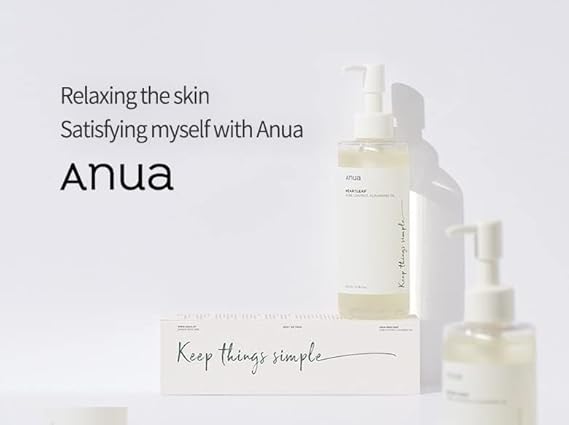 ANUA Original Heartleaf Pore Controlling Cleansing Oil Korean Facial Cleanser, Daily Blackhead Removal, 6.76 fl oz / 200 ml